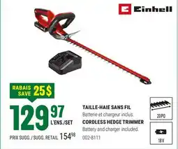 BMR TAILLE-HAIE SANS FIL EINHELL offer