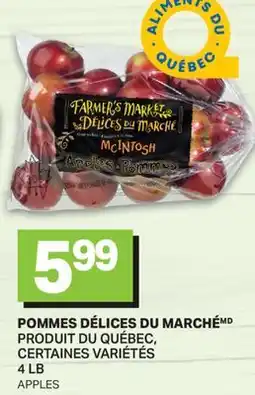 L'Intermarché POMMES DÉLICES DU MARCHÉ | APPLES, 4 LB offer