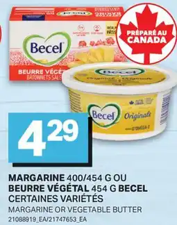 L'Intermarché MARGARINE, 400/454 G OU BEURRE VÉGÉTAL, 454 G | MARGARINE OR VEGETABLE BUTTER offer