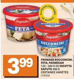 L'Intermarché FROMAGE BOCCONCINI, FETA, PARMESAN, 125 - 200 G OU RICOTTA, 400 G | CHEESE offer