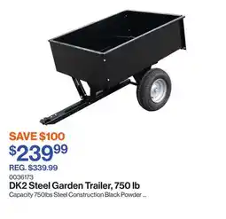Patrick Morin Steel Garden Trailer, 750 lb offer