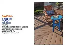 Patrick Morin Enhance Basics Saddle Composite Deck Board Grooved, 12-ft offer