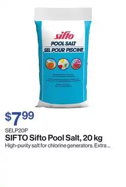 Patrick Morin Sifto Pool Salt offer