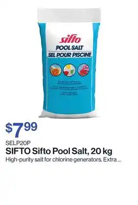Patrick Morin Sifto Pool Salt offer