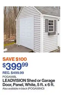 Patrick Morin Shed or Garage Door, Panel, White, 5 ft. x 6 ft offer