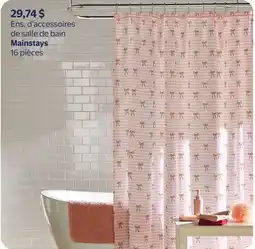 Walmart Ens. d'accessoires de salle de bain Mainstays 16 pièces offer