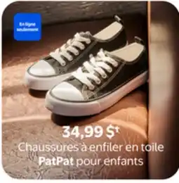 Walmart Chaussures à enfiler en toile PatPat pour enfants offer