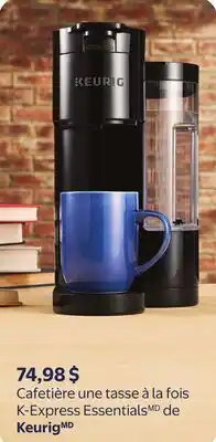 Walmart Cafetière une tasse à la fois K-Express Essentials° de Keurig offer