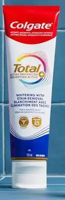 Walmart Dentifrice Total Prévention active de Colgate offer