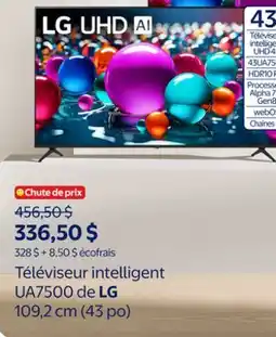 Walmart Téléviseur intelligent UA7500 de LG 109,2 cm (43 po) LG offer