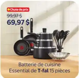Walmart Batterie de cuisine Essential de T-fal 15 pièces offer