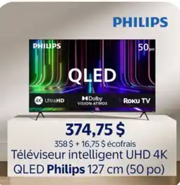 Walmart Téléviseur intelligent UHD 4K QLED Philips 127 cm (50 po) offer