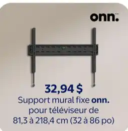 Walmart Support mural fixe onn. pour téléviseur de 81,3 218,4 cm (32 86 po) offer