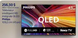Walmart Téléviseur intelligent HD intégrale QLED Philips 109,2 cm (43 po) offer
