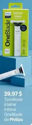 Walmart Tondeuse à lame Intime OneBlade de Philips offer