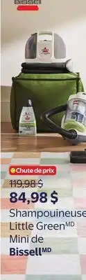 Walmart Shampouineuse Little Green Mini de Bissell offer
