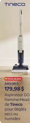 Walmart Aspirateur GO HammerHead de Tineco pour dégâts secs ou humides offer