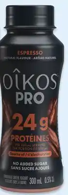 Walmart Oikos Pro Drinkable yogurt offer