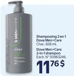 Walmart Dove Men+Care 2-in-1 shampoo offer
