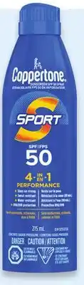 Walmart Coppertone Sport SPF 50 sunscreen spray offer