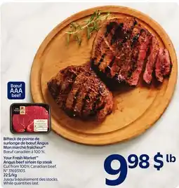 Walmart Your Fresh Market Angus beef sirloin tip steak offer