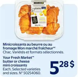 Walmart Your Fresh Market butter or cheese mini croissants offer