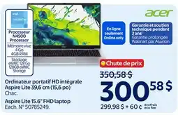 Walmart Aspire Lite 15.6 FHD laptop offer