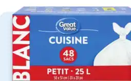Walmart Great Value white kitchen bags offer