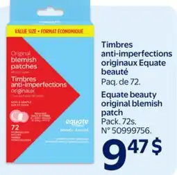 Walmart Equate beauty original blemish patch offer