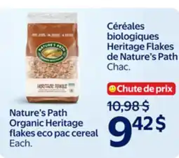 Walmart Nature's Path Organic Heritage flakes eco pac cereal offer