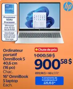 Walmart 16 OmniBook 5 laptop offer