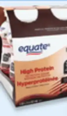 Walmart Equate high protein nutrition shakes offer