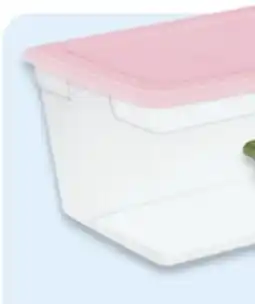 Walmart 55 L Clear storage tote offer