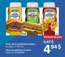 Walmart Heinz Condiment 3-pack offer