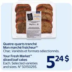 Walmart Your Fresh Market sliced loaf cakes offer