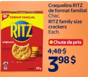 Walmart RITZ family size crackers offer
