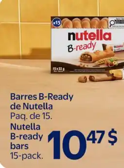 Walmart Nutella B-ready bars offer