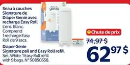Walmart Diaper Genie Signature pail and Easy Roll refill offer