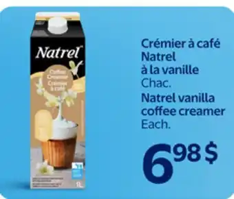 Walmart Natrel vanilla coffee creamer offer