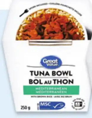 Walmart Great Value tuna bowls offer
