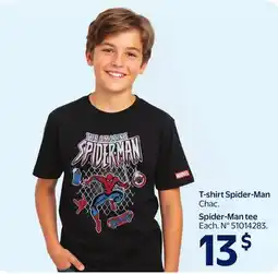 Walmart T-Shirt Spider-Man tee offer