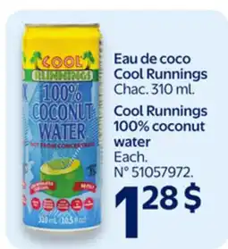 Walmart Cool Runnings 100% coconut water offer