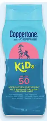 Walmart Coppertone Kids SPF 50 sunscreen Lotion or spray offer