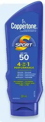 Walmart Coppertone Sport SPF 50 sunscreen lotion offer