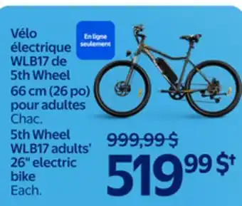Walmart 5th Wheel WLB17 adults' 26 electric bike offer
