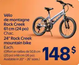 Walmart 24 Rock Creek mountain bike offer