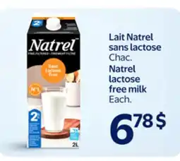 Walmart Natrel lactose free milk offer