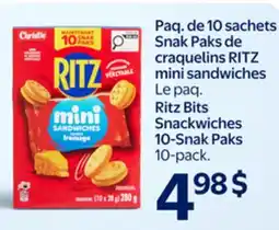 Walmart Ritz Bits Snackwiches 10-Snak Paks offer