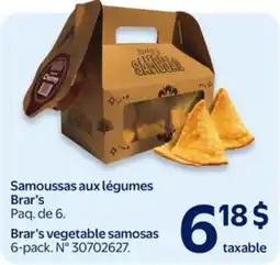 Walmart Brar's vegetable samosas offer