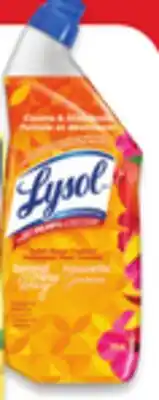 Walmart Lysol toilet bowl cleaner 710 mL, all-purpose cleaning pours 1.2 L or bathroom triggers offer
